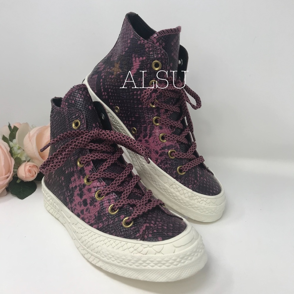 Converse Chuck 70 High Top Leather Vintage Wine W - Picture 3 of 9